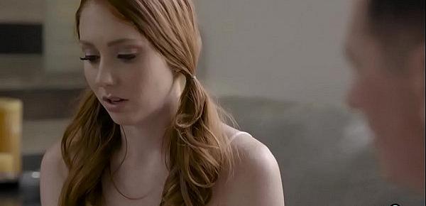  Naive redhead teen babysitter analyzed by an old man
